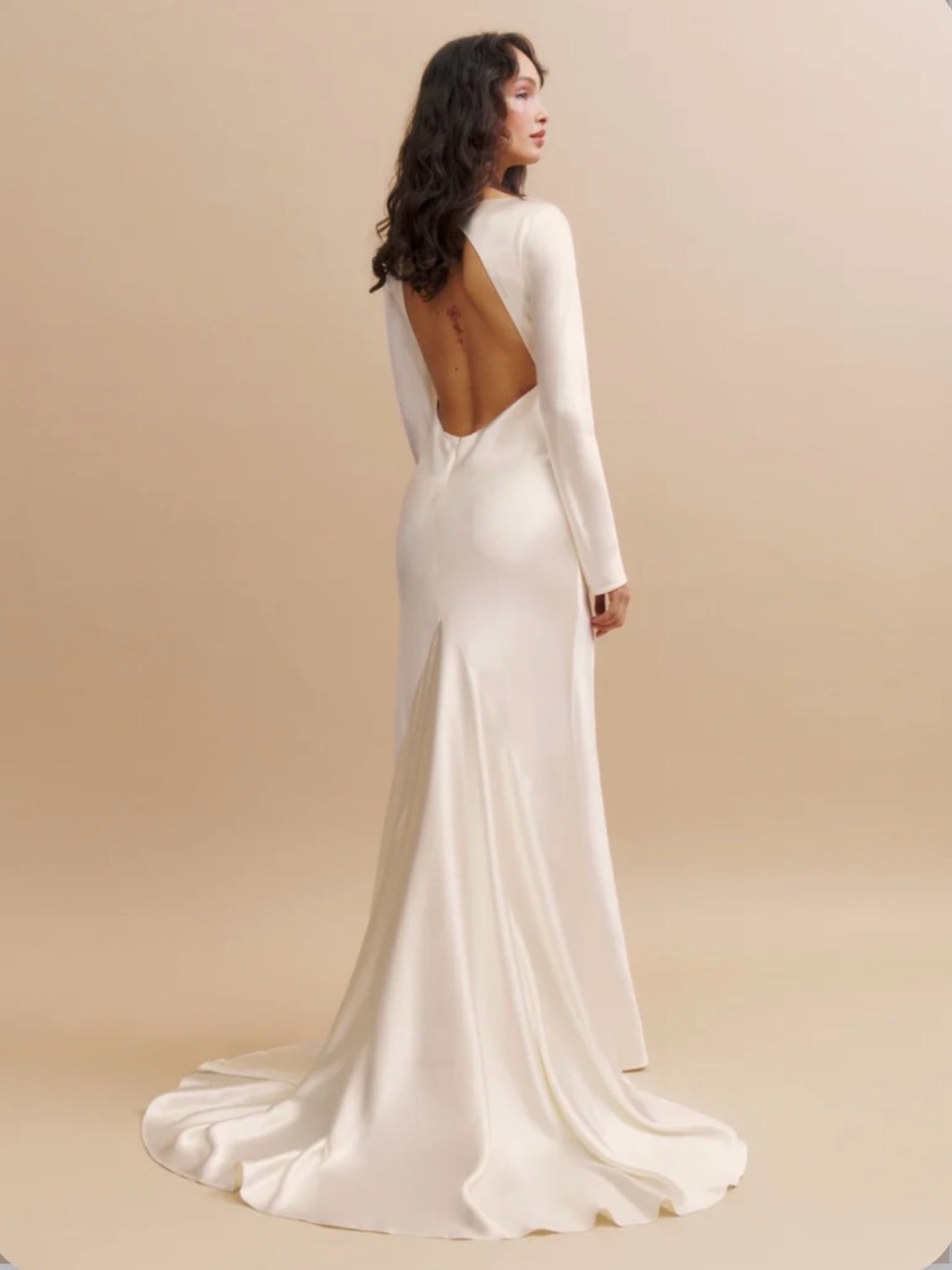 REFORMATION Adwen Silk Dress 4